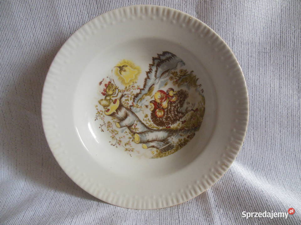 Talerz głęboki z jeżykiem PRL Kielce