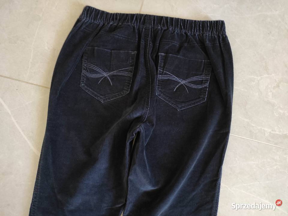 Authentic spodnie damskie sztruksowe na gumce 42 Płock
