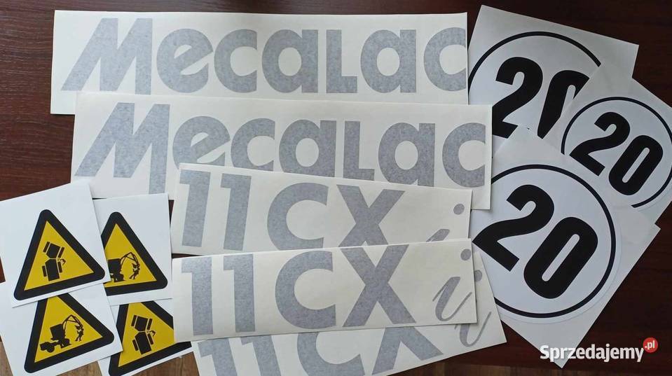 Naklejki na maszyny koparki samochody reklamowe Akcesoria samochodowe sprzedam