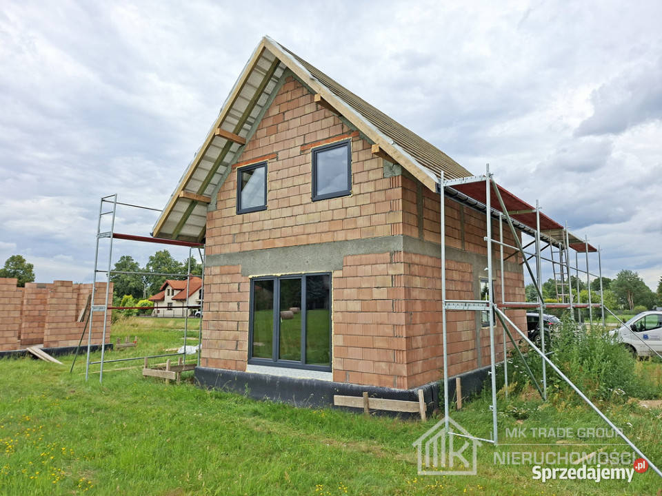 Nowy dom wolnostojący Kłaj pow 80m2 rekuperacja mieszkalny
