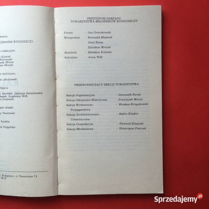 1621 Kalendarz Bydgoski 1988 Szczecin