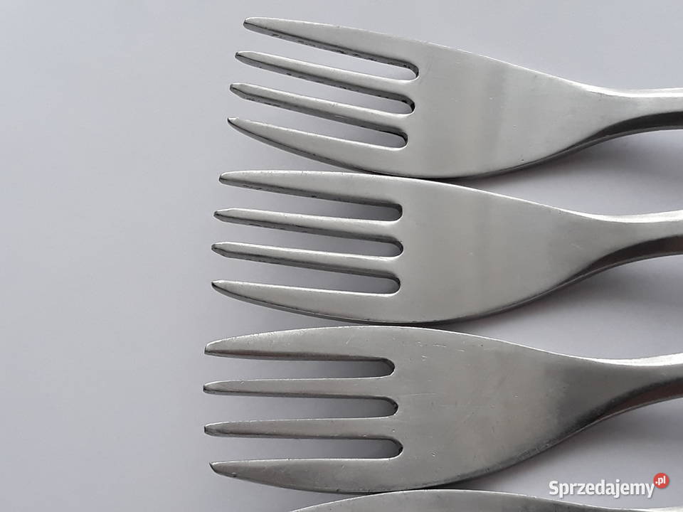 Widelce obiadowe KRATKA Polwid sztućce PRL Dąbrowa Górnicza