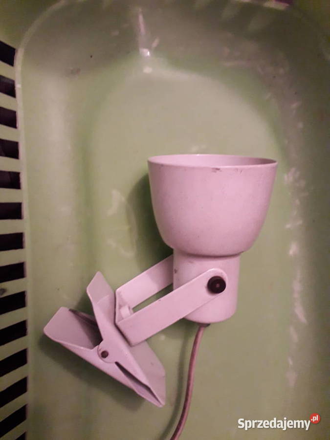 Lampa klips kinkiet metalowy oryginał prl mazowieckie Warszawa sprzedam