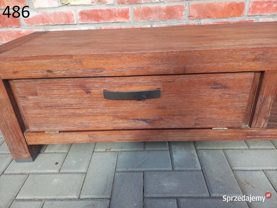 Szafka RTV Komoda akacja drewniana Szafka pod 170.5cm