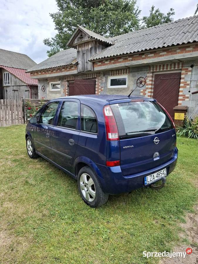 Opel Meriva A 17 dti 2004 niebieski Meriva Średnie Duże
