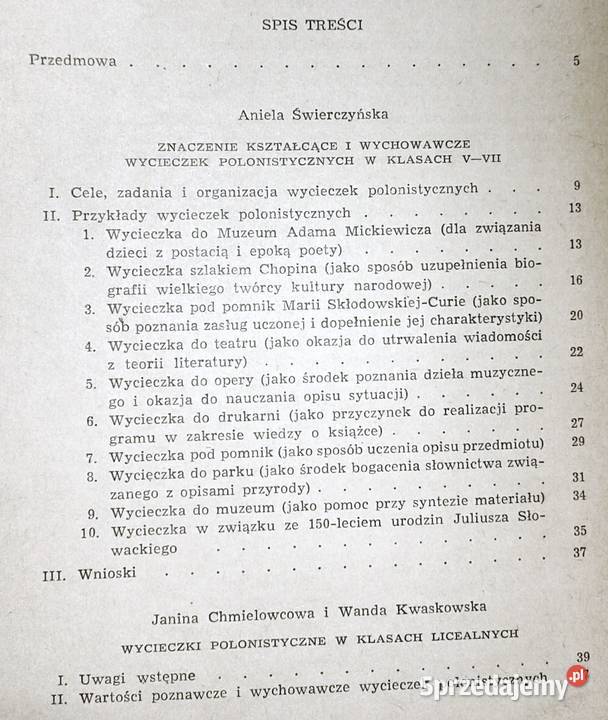 Szkolne wycieczki polonistyczne Władysław