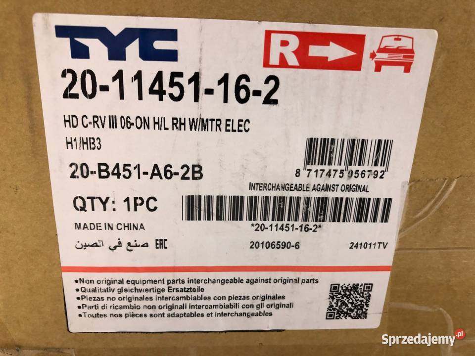 HONDA CRV III RE 092006122012 Reflektor lampa sprzedam
