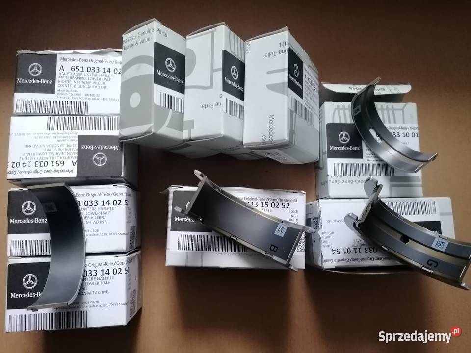 oryginalne panewki główne mercedesa OM651 Budwity