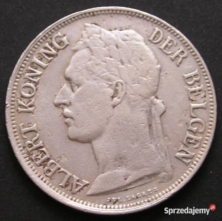 KONGO BELGIJSKIE 1 FRANK 1935 KRÓL ALBERT Łódź