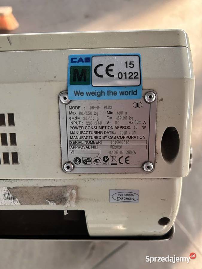 Waga CAS DB1H PLUS magazynowa pomostowa Śmigiel