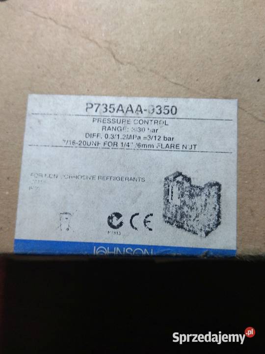 Regulator ciśnienia Presostat Johnson Controls Jarocin