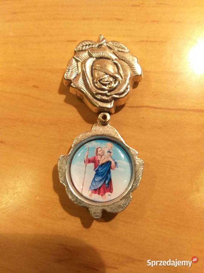 Medal wisiorek katolicki Rose medalion Zabrze