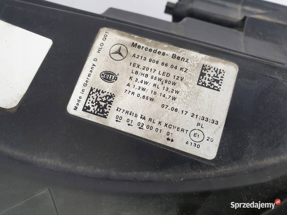 Mercedes W238 COUPE PRZEDNIA LAMPA PRAWA LED lubelskie Chełm