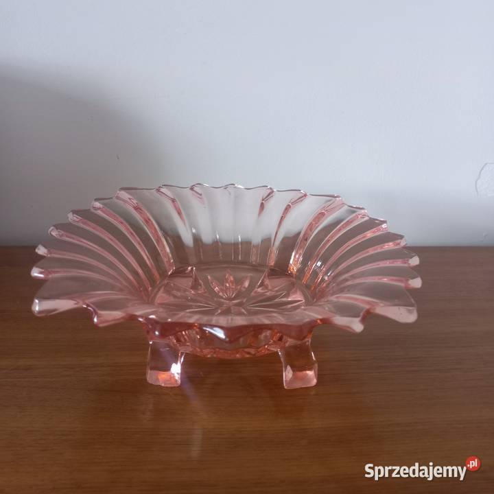 Patera misa rozalinowa Art Deco Toruń