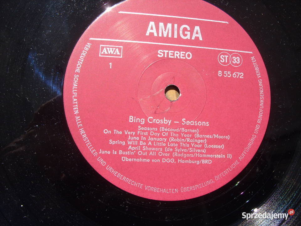 Winyl LP BING CROSBYSEASONS 1978 dance Wołów