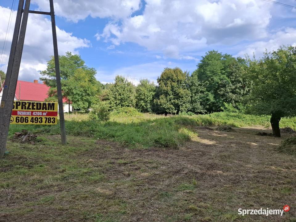 Działka pod budowę Brożek żarski lubuskie 4206m2