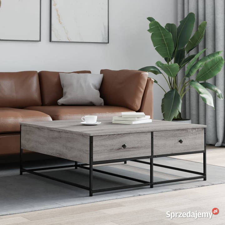 Stolik kawowy szary dąb sonoma 100x99x40 Warszawa