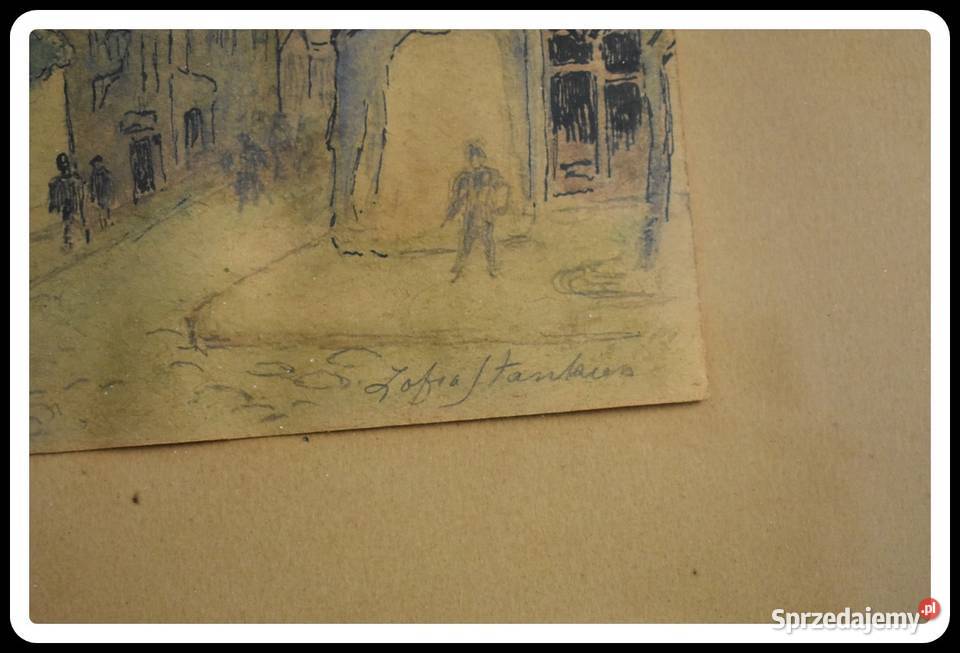 Zofia Stankiewicz obraz Ulica Piwna mazowieckie Płock