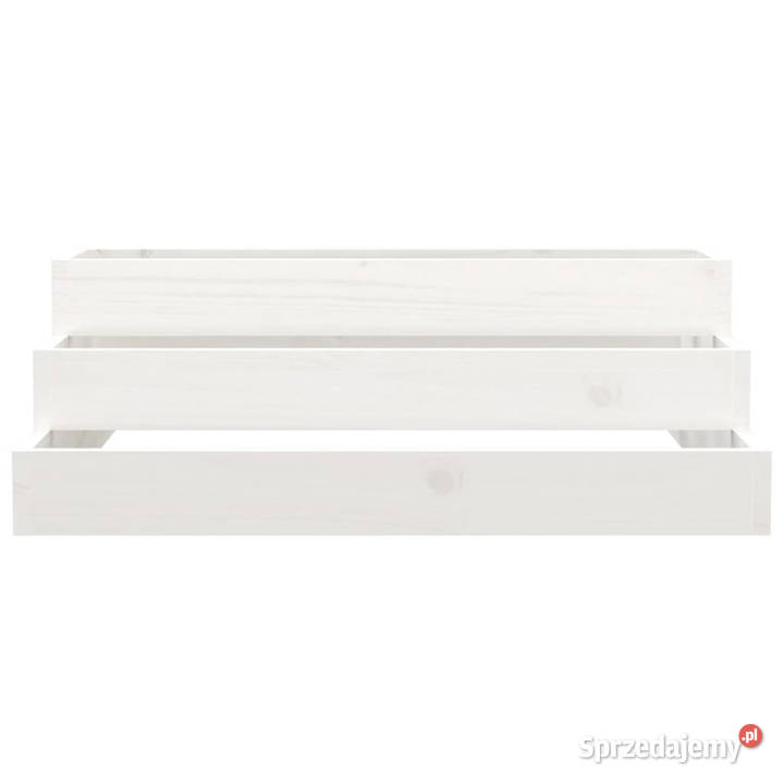 Donica biała 80x80x27 lite drewno sosnowe mazowieckie Warszawa sprzedam