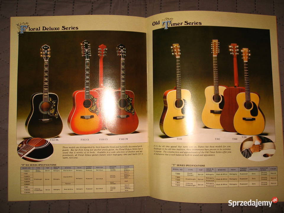 TAMAIbanez Acoustic Guitars katalog gitar Ibanez Kępice