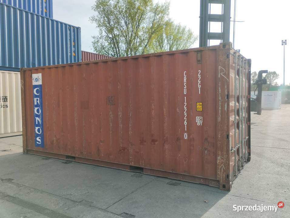 Kontener morski używany 6 metrowy 20 DV sprzedam sprzedam