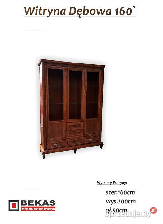 Prześliczna Klasyczna Witryna 160 Dąb Fronty