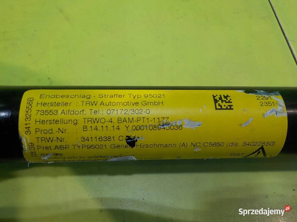 FIAT PANDA III 12 B 15r 5D pas bezpieczenstwa Pasy bezpieczeństwa Suków