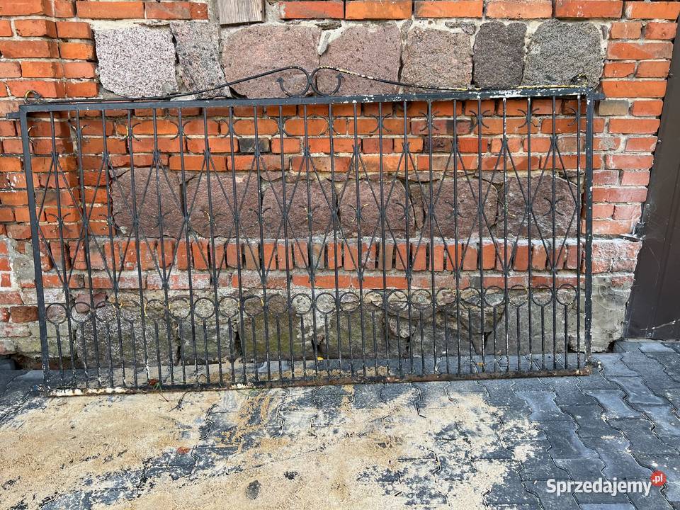 przęsła ogrodzeniowe PRL metal Zduny