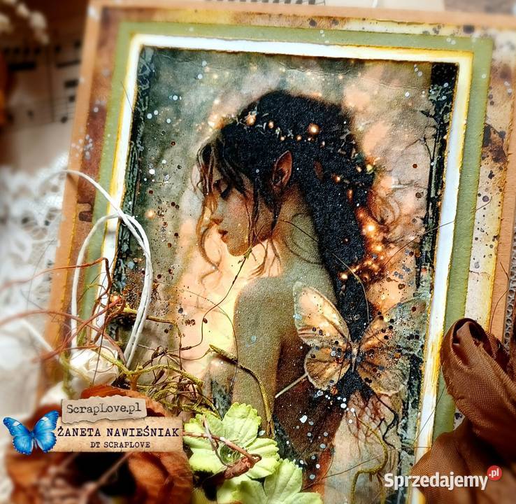 Kartka hand made mini albumik urodziny