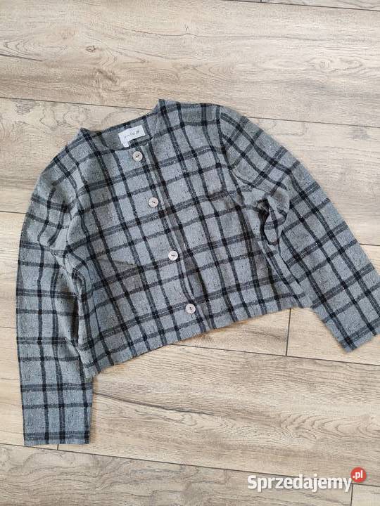 Żakiet w kratę Vintage 42 Krata Marynarki i żakiety Jasło