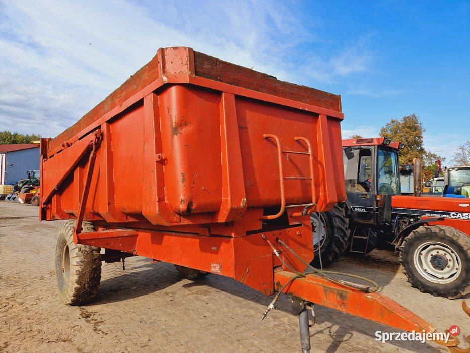 Przyczepa jednoosiowa 8t skorupowa Wywrotka MAM Dobrzyniewo Duże