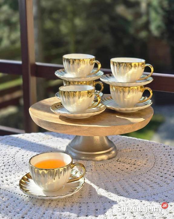 Filizanki złote Filiżanki i spodki Szczecin
