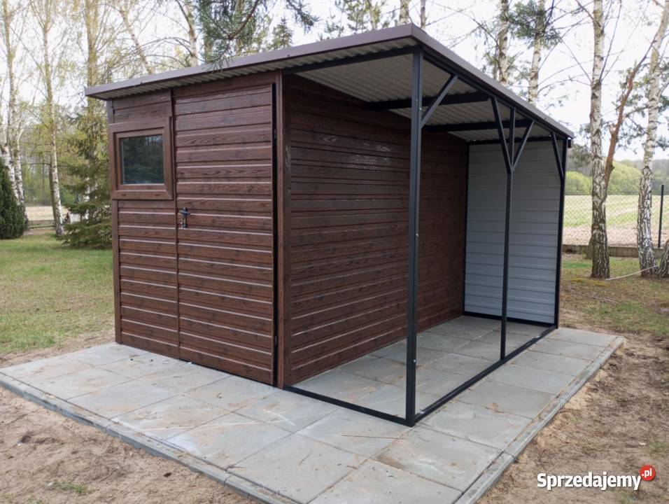 Domek narzędziowy z drewutnią 3x3