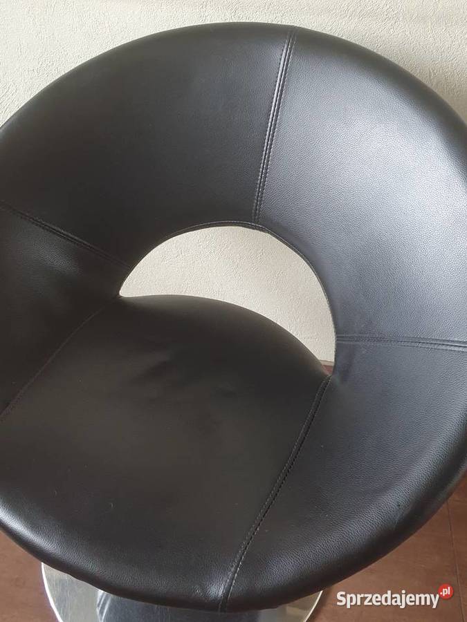 Fotel HORSLUNDE czarny skóra Jysk Orzesze