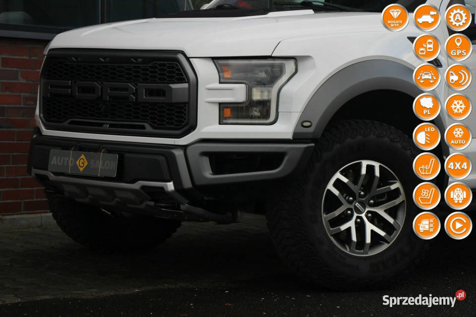 Ford F150 Raptor*450KM*4WD*Automat*FullLed*Radar*Skóra*Went+GrzFot*Blis*As…