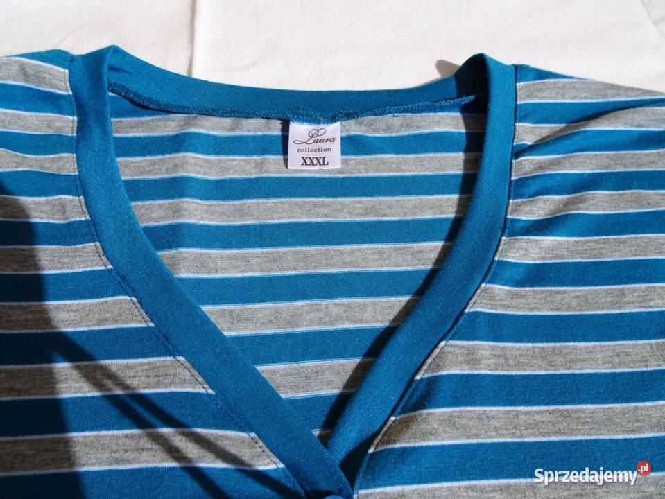 Ładna Bluzka w paseczki 44 46 xxl nowa Bluzki i koszule małopolskie Nowy Sącz