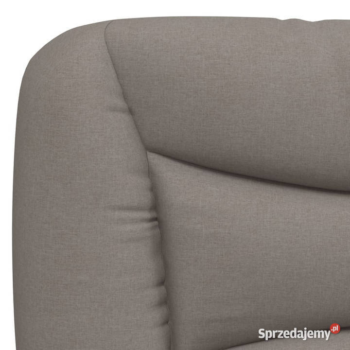 Rama łóżka z LED kolor taupe tkanina 140x190 Warszawa