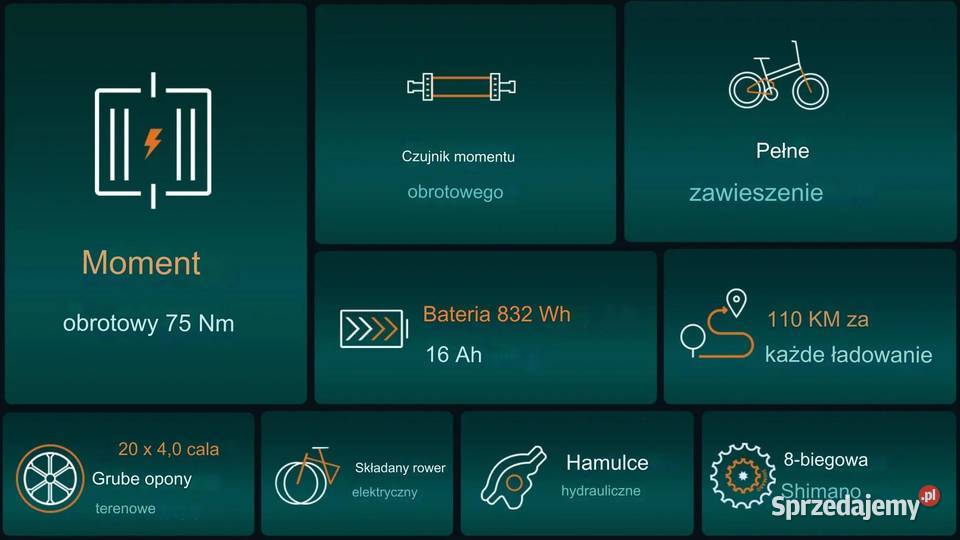 ENGWE ENGINE PRO 20 składany rower elektryczny Tarnobrzeg