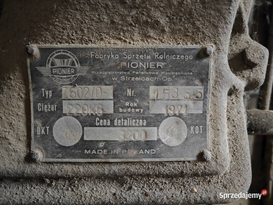 Kopaczka do ziemniaków PIONIER 1971r Kielce sprzedam