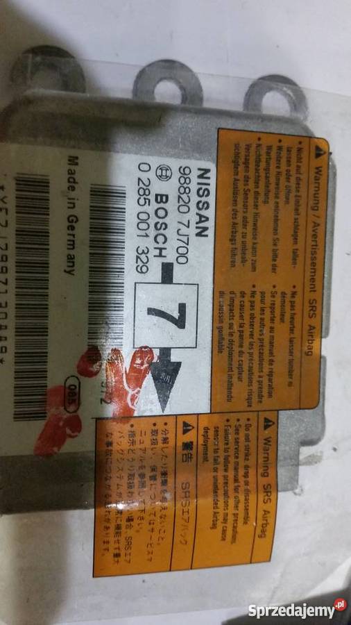 SENSOR PODUSZEK AIRBAG 7 NISSAN PRIMERA P11 LIFT osobowe Bielsk Podlaski