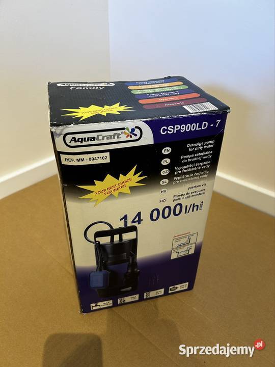 Pompa zatapialna do wody brudnej Aquacraft 900W sprzedam