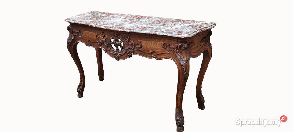 RZEŹBIONY STOLIK KONSOLA LUDWIKOWSKA Szczecin
