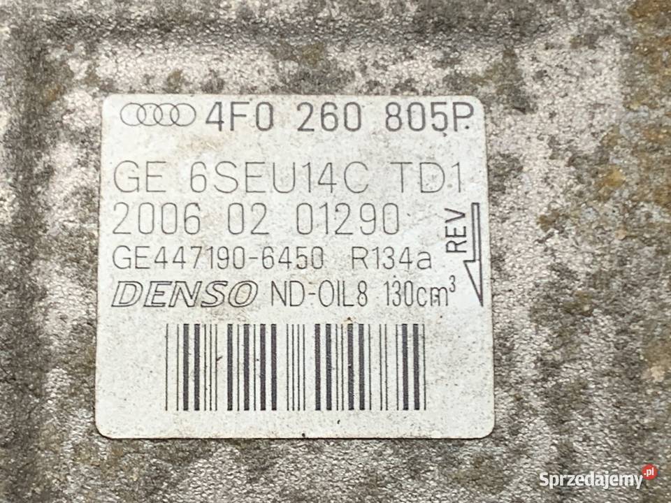 SPRĘŻARKA KLIMATYZACJI AUDI A6 C6 4F0260805P 20 podkarpackie