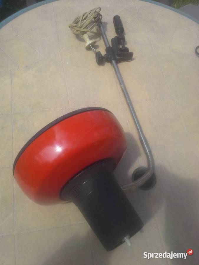 Lampa biurkowa vintage przykrecana Wyposażenie wnętrz mazowieckie Warszawa sprzedam