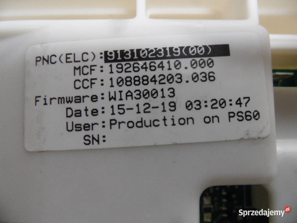 programator pralki electrolux EWT1266ESW Radlin