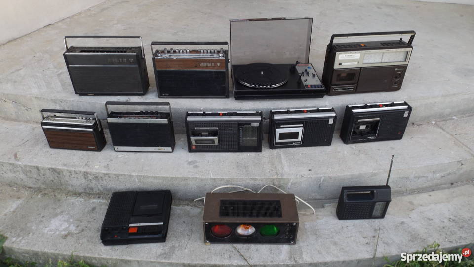 Zestaw radia magnetofony UNITRA kolorofon Grodziczno