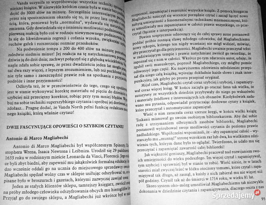 Podręcznik szybkiego czytania Tony Buzan Chełm sprzedam