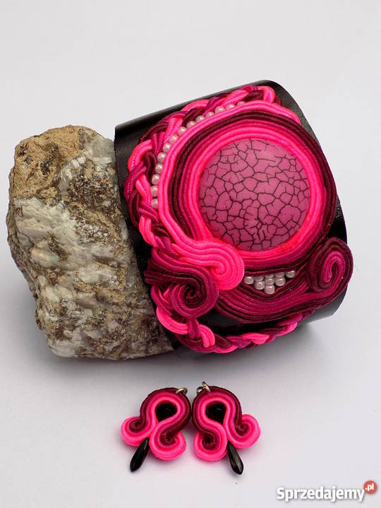 BRANSPLETA SUTASZ NA SKÓRZE KOLCZYKI Ozdoby sprzedam