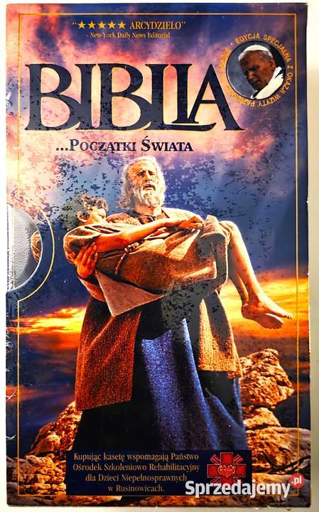 Film kpl 2 Kasety VHS Nowe Zafoliowany BIBLIA I Filmy Szczecin