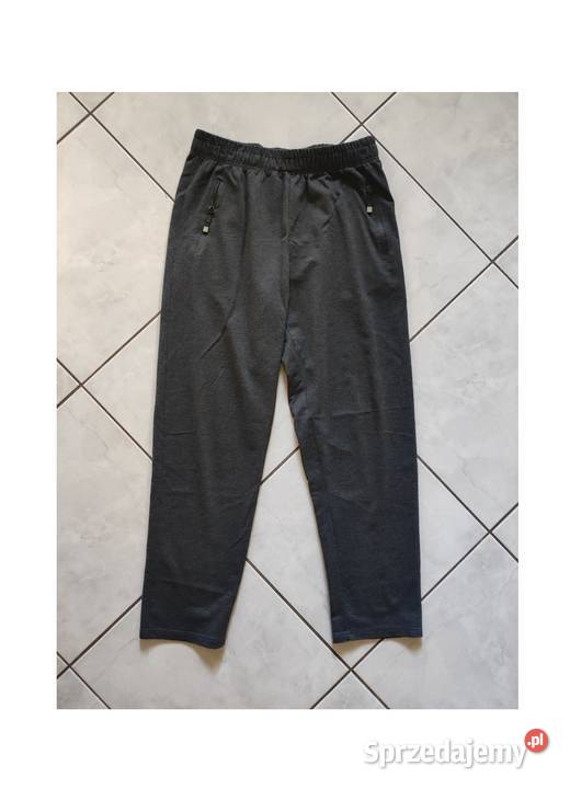 spodnie dresowe bawełniane proste nogawki